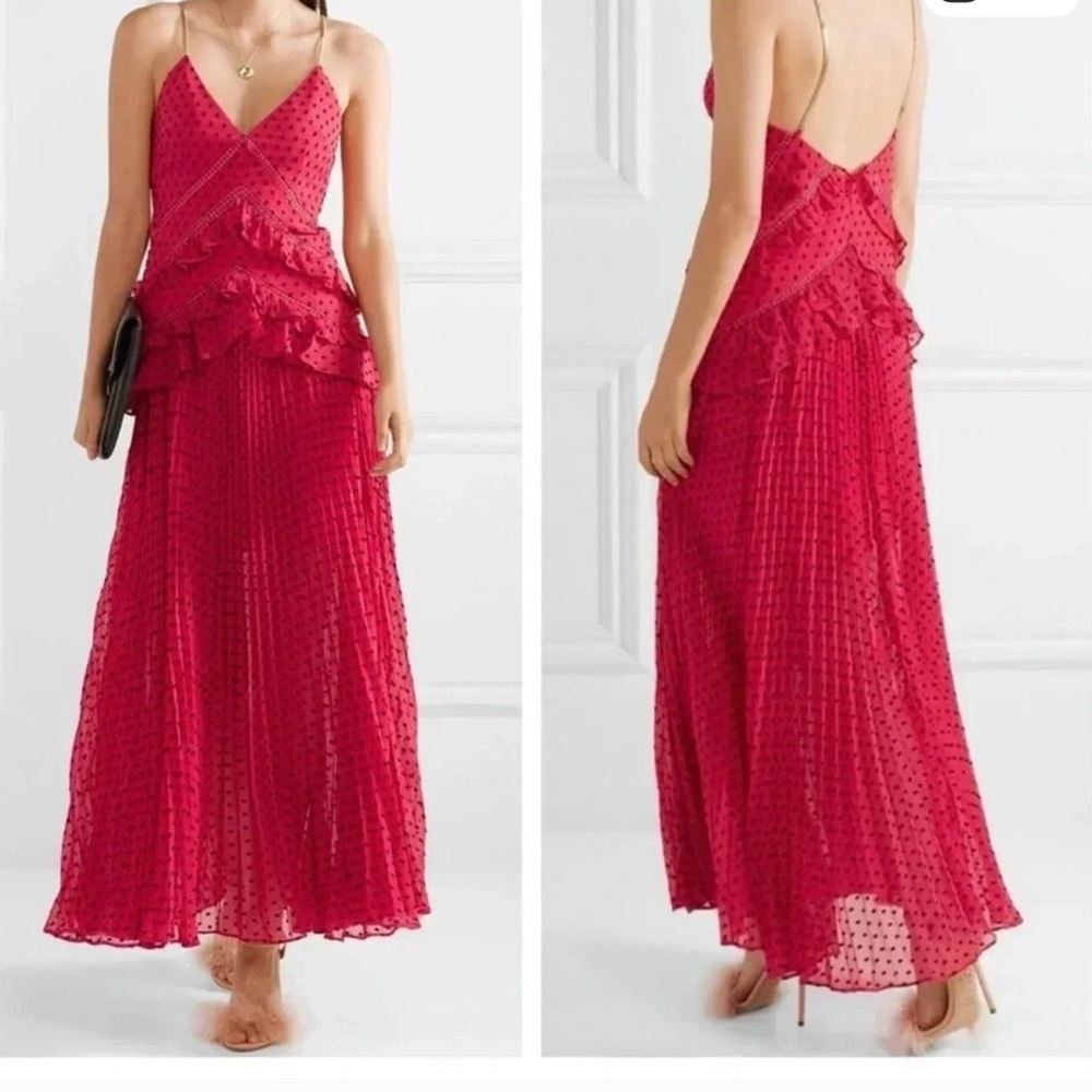 Self-Portrait Plumetis Dress - Size 8